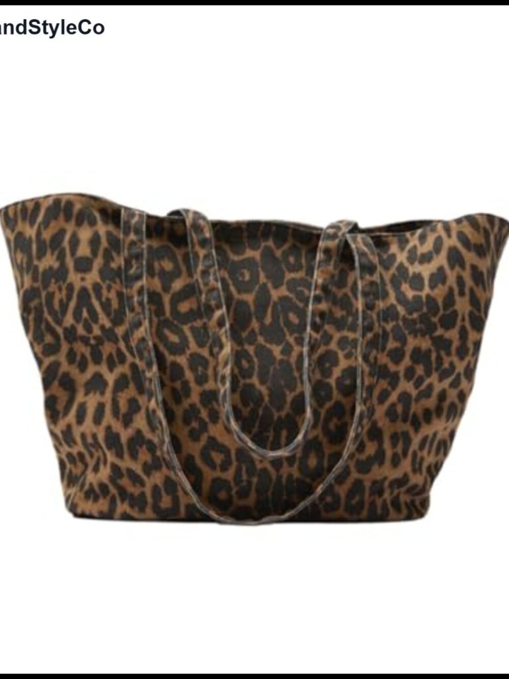Leopard Print Tote Bag Large Capacity Shoulder Bag Hobo